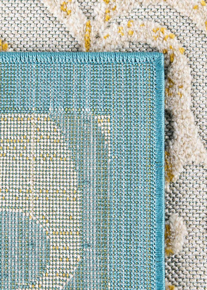 2' x 6' Easy-Clean Botanical Indoor / Outdoor Runner Rug