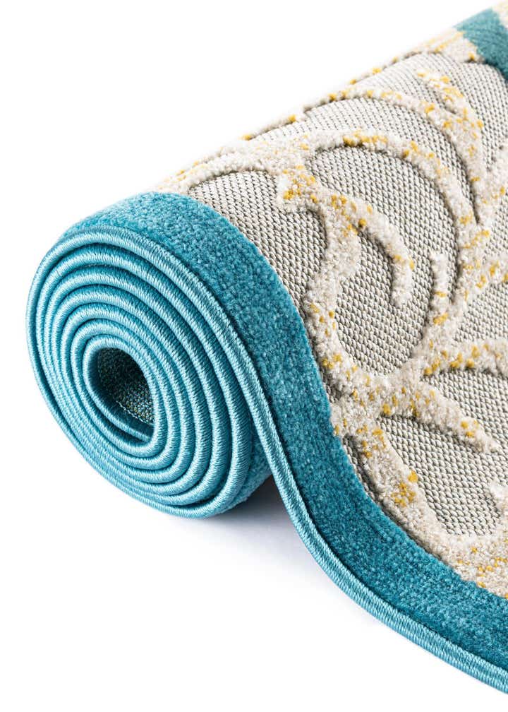 2' x 6' Easy-Clean Botanical Indoor / Outdoor Runner Rug