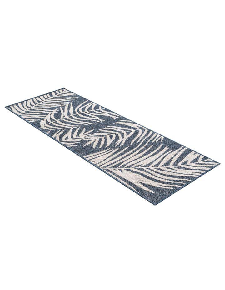 2' x 6' Easy-Clean Botanical Indoor / Outdoor Runner Rug