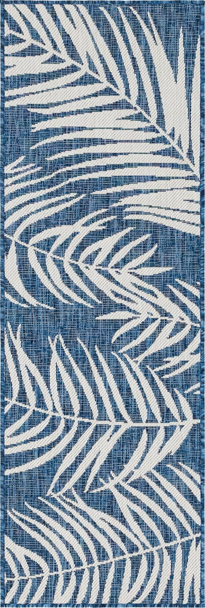 Primary image 2' x 6'  Washable Botanical Indoor / Outdoor Runner Rug
