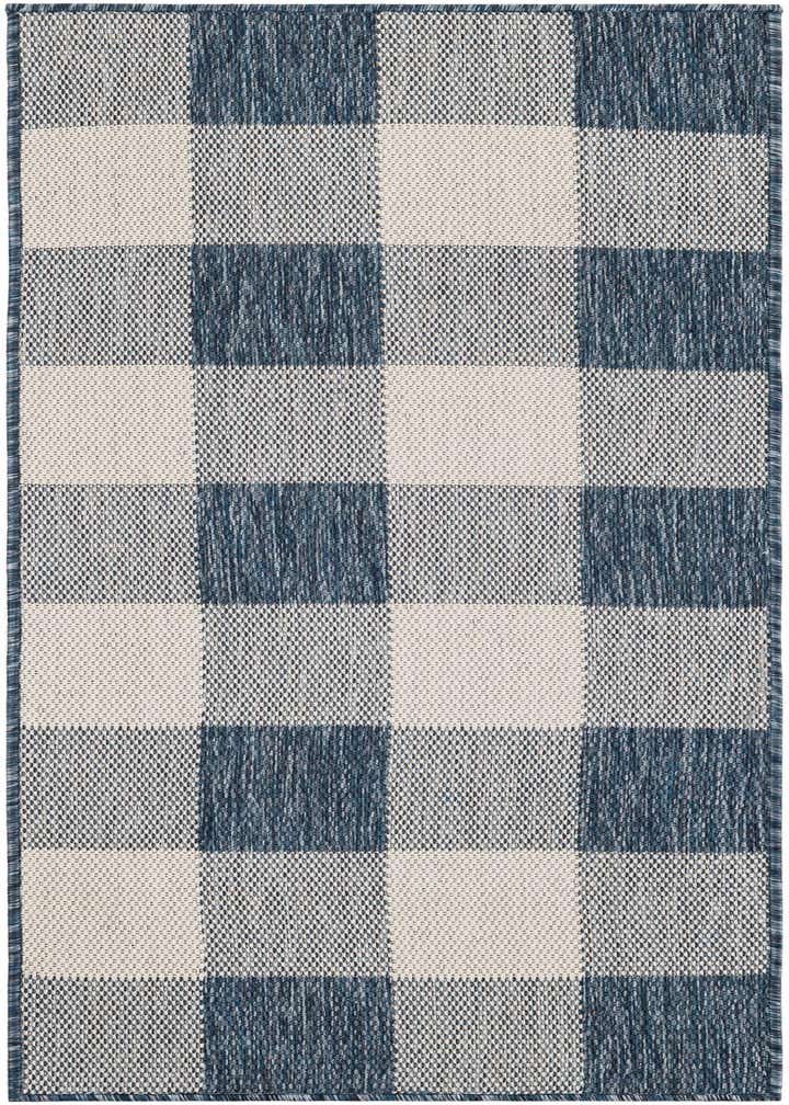2' x 5' 3 Easy-Clean Checkered Indoor / Outdoor Runner Rug
