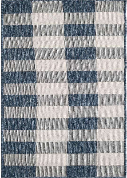 2' x 8' Easy-Clean Checkered Indoor / Outdoor Runner Rug