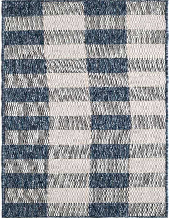 2' x 8' Easy-Clean Checkered Indoor / Outdoor Runner Rug