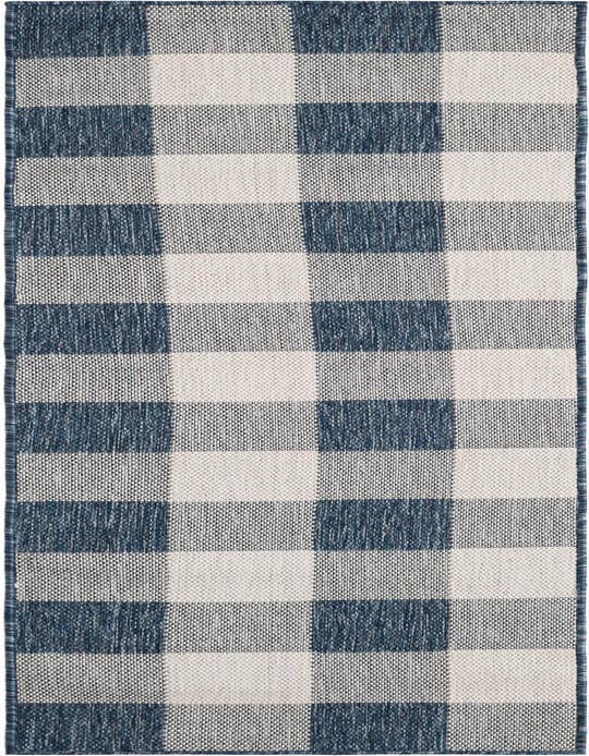 Detail image of 2' x 8' Easy-Clean Checkered Indoor / Outdoor Runner Rug