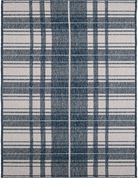Detail image of 2' 7 x 12' Easy-Clean Checkered Indoor / Outdoor Runner Rug