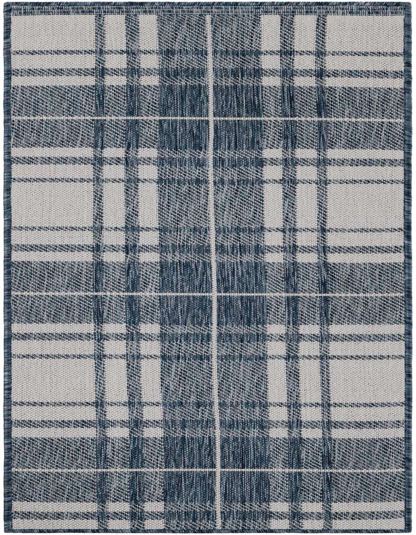 2' x 5' 3 Easy-Clean Checkered Indoor / Outdoor Runner Rug