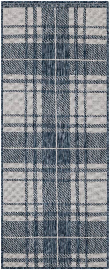 Detail image of 2' x 5' 3 Easy-Clean Checkered Indoor / Outdoor Runner Rug