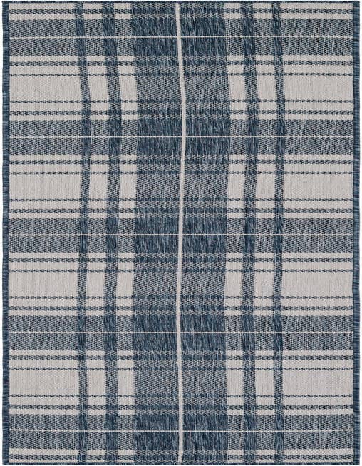 Detail image of 2' x 8' Easy-Clean Checkered Indoor / Outdoor Runner Rug