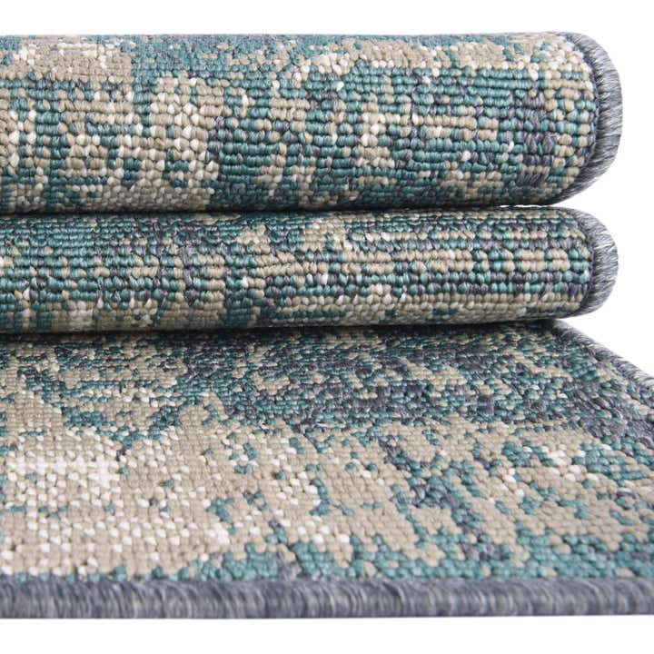 2' x 8' Easy-Clean Coastal Indoor / Outdoor Runner Rug