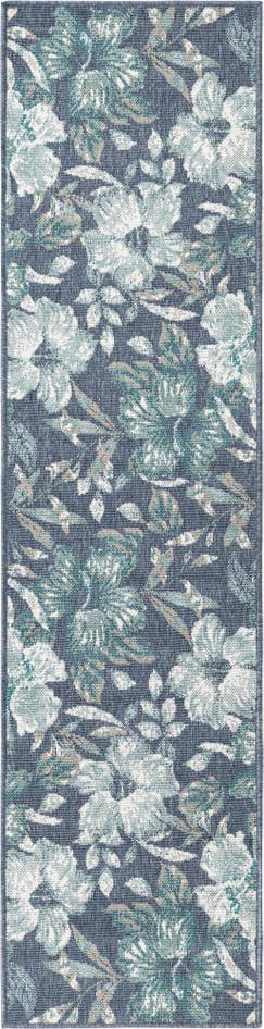 Detail image of 2' x 8' Easy-Clean Coastal Indoor / Outdoor Runner Rug