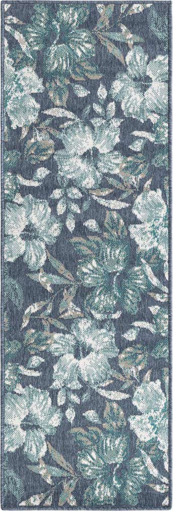 2' x 6' Easy-Clean Coastal Indoor / Outdoor Runner Rug
