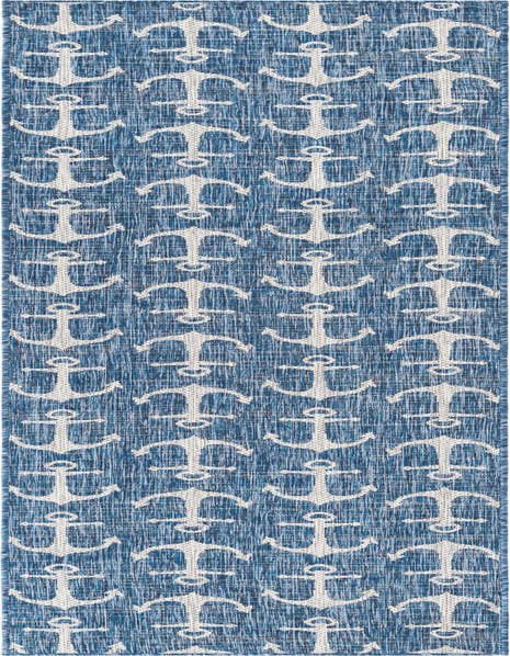 Detail image of 2' 7 x 12' Easy-Clean Coastal Indoor / Outdoor Runner Rug