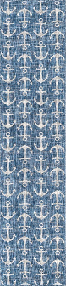 Detail image of 2' 7 x 12' Easy-Clean Coastal Indoor / Outdoor Runner Rug