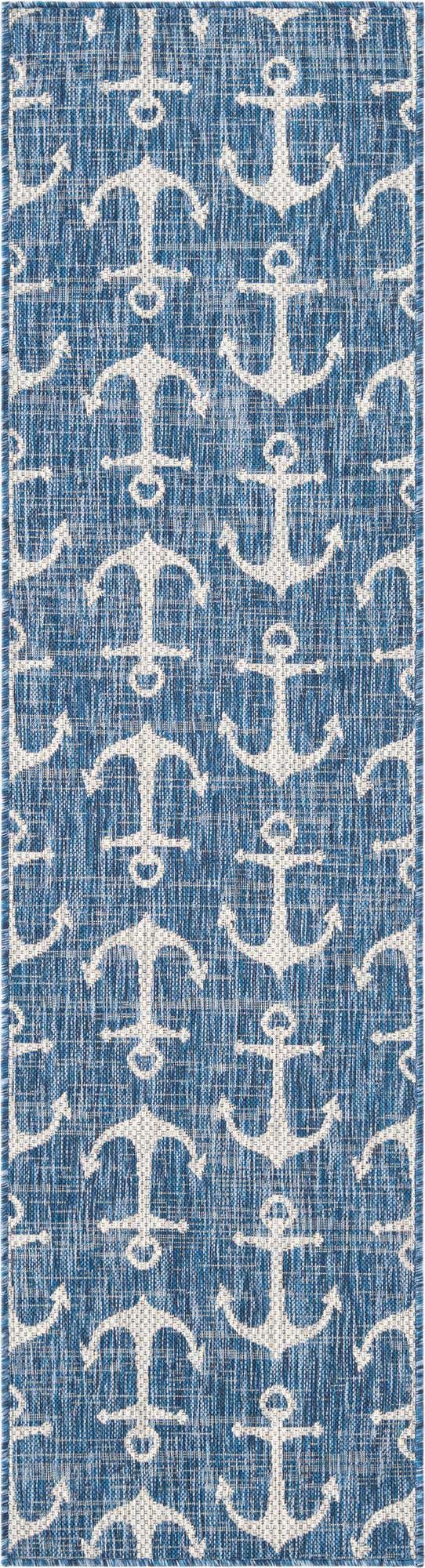 2' x 8' Easy-Clean Coastal Indoor / Outdoor Runner Rug