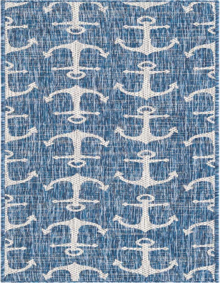 2' x 6' Easy-Clean Coastal Indoor / Outdoor Runner Rug