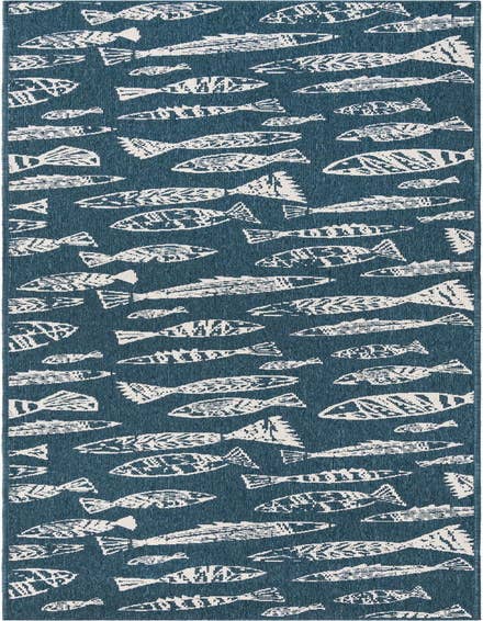 Detail image of 2' 7 x 12' Easy-Clean Coastal Indoor / Outdoor Runner Rug