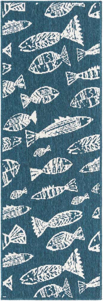2' x 6' Easy-Clean Coastal Indoor / Outdoor Runner Rug