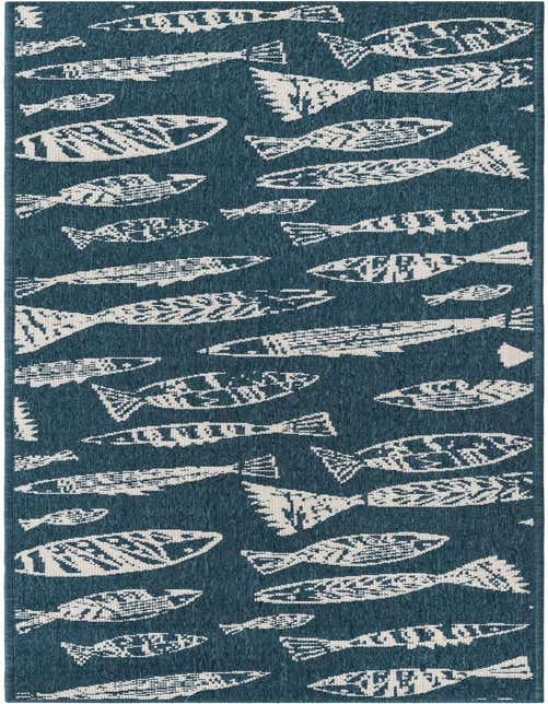 2' x 8' Easy-Clean Coastal Indoor / Outdoor Runner Rug