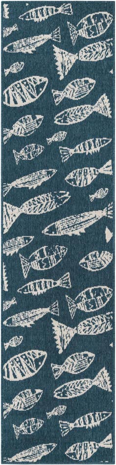 Detail image of 2' x 8' Easy-Clean Coastal Indoor / Outdoor Runner Rug