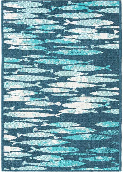 2' x 8' Easy-Clean Coastal Indoor / Outdoor Runner Rug