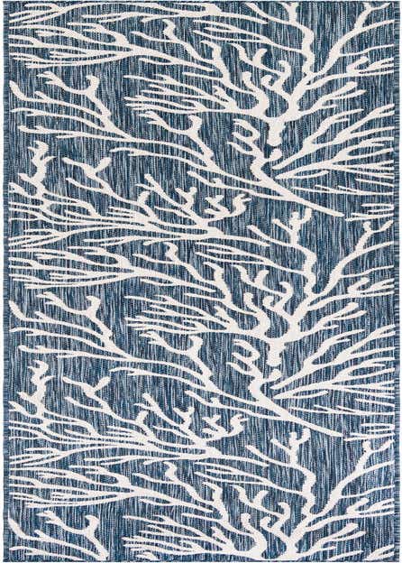 2' 7 x 12' Easy-Clean Coastal Indoor / Outdoor Runner Rug
