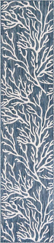 2' 7 x 12' Easy-Clean Coastal Indoor / Outdoor Runner Rug