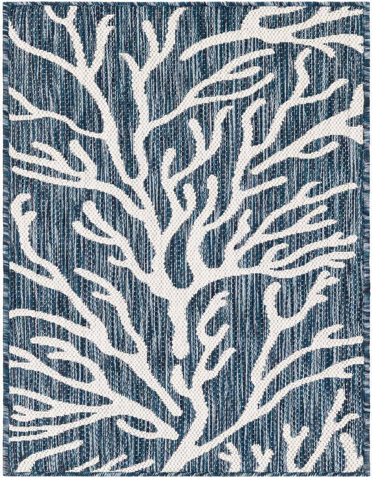Detail image of 2' x 4' Easy-Clean Coastal Indoor / Outdoor Runner Rug