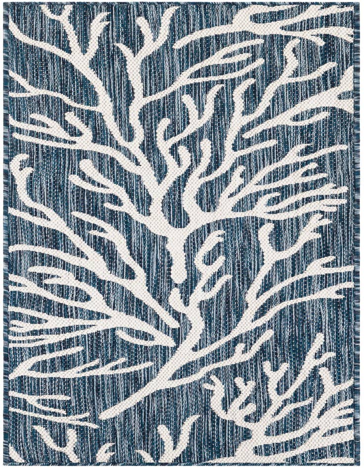 Detail image of 2' x 5' 3 Easy-Clean Coastal Indoor / Outdoor Runner Rug