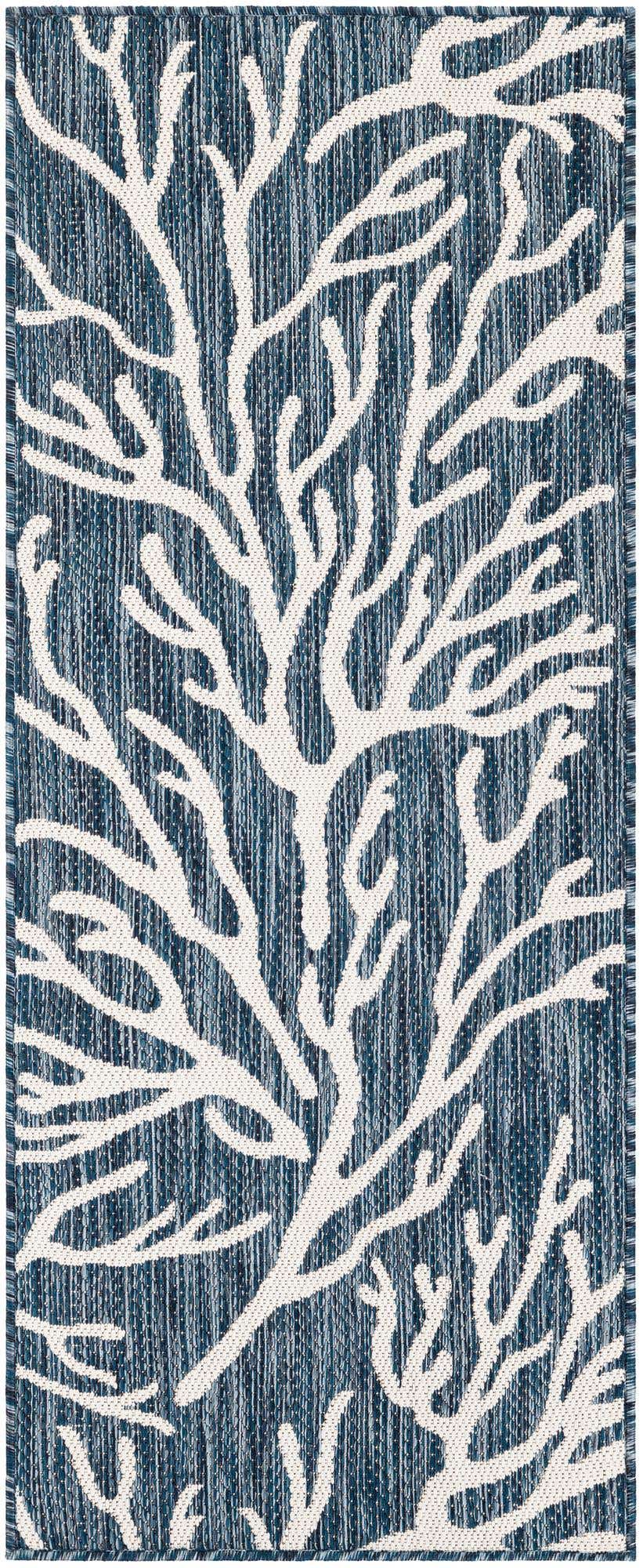 2' x 5' 3 Easy-Clean Coastal Indoor / Outdoor Runner Rug