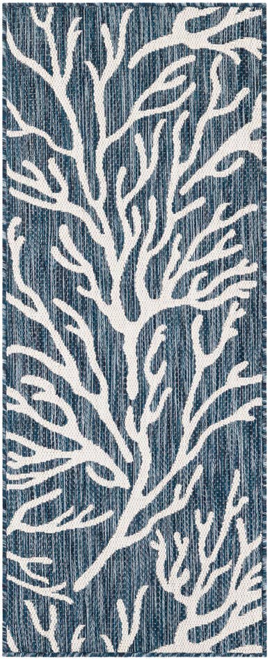 Detail image of 2' x 5' 3 Easy-Clean Coastal Indoor / Outdoor Runner Rug