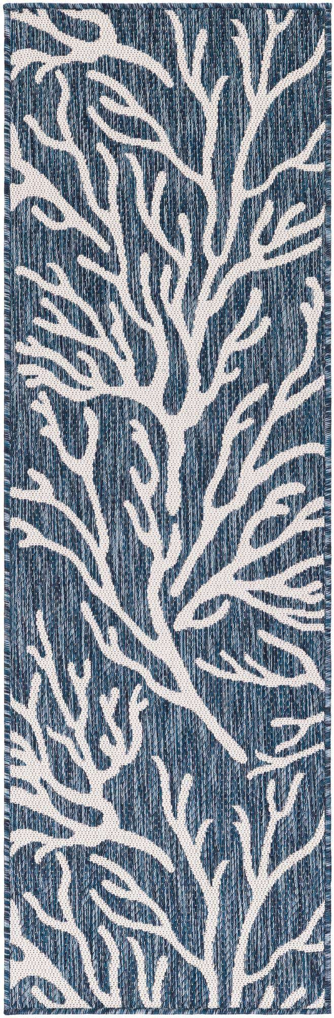2' x 6' Easy-Clean Coastal Indoor / Outdoor Runner Rug