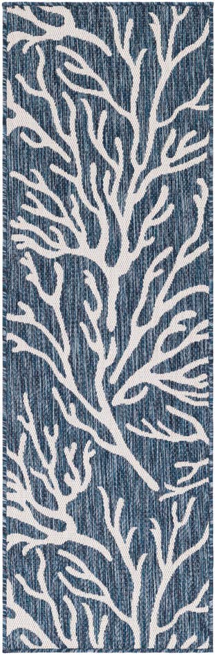 Detail image of 2' x 6' Easy-Clean Coastal Indoor / Outdoor Runner Rug