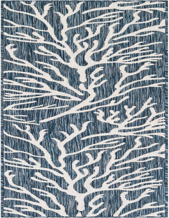 Detail image of 2' x 8' Easy-Clean Coastal Indoor / Outdoor Runner Rug