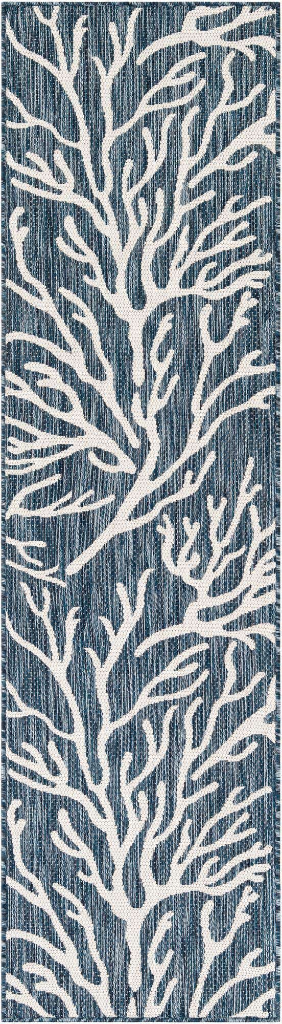 2' x 8' Easy-Clean Coastal Indoor / Outdoor Runner Rug