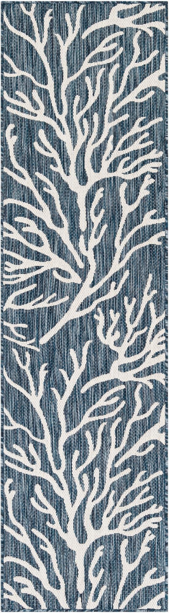 2' x 8'  Washable Coastal Indoor / Outdoor Runner Rug