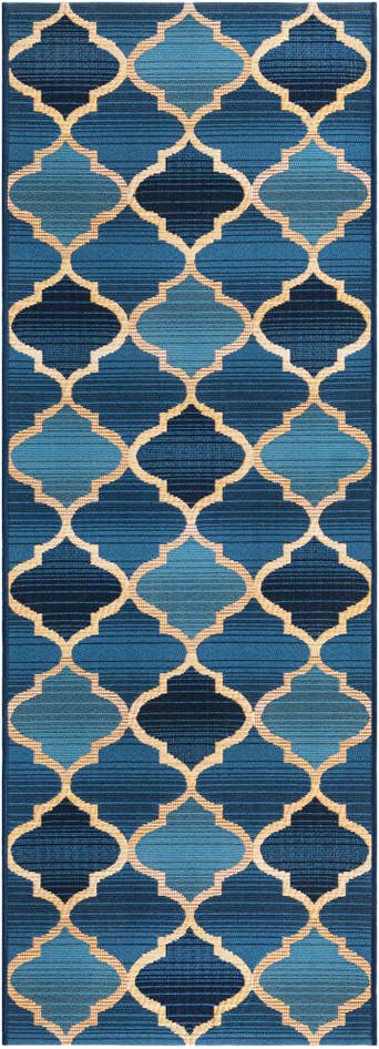 Detail image of 2' x 6' Easy-Clean Lattice Indoor / Outdoor Runner Rug
