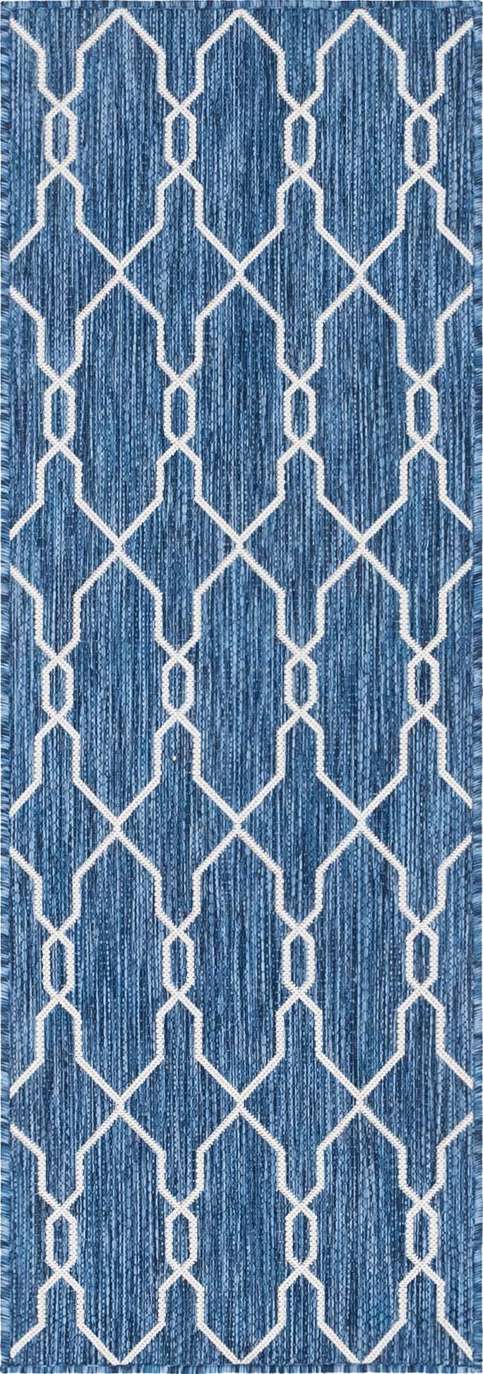 2' x 6' Easy-Clean Lattice Indoor / Outdoor Runner Rug