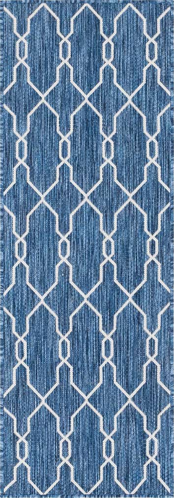 2' x 6' Easy-Clean Lattice Indoor / Outdoor Runner Rug
