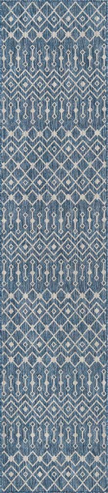 2' 7 x 12' Easy-Clean Lattice Indoor / Outdoor Runner Rug