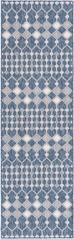 Detail image of 80cm x 305cm Easy-Clean Lattice Indoor / Outdoor Runner Rug