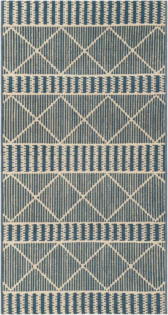 2' 7 x 5' 3 Easy-Clean Lattice Indoor / Outdoor Runner Rug