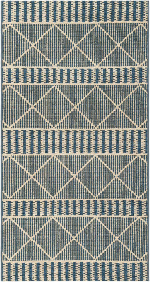 Detail image of 2' 7 x 5' 3 Easy-Clean Lattice Indoor / Outdoor Runner Rug