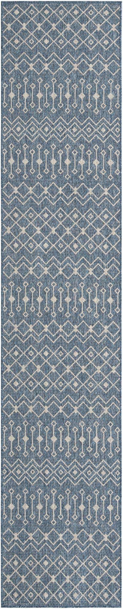 2' 7 x 13' Easy-Clean Lattice Indoor / Outdoor Runner Rug