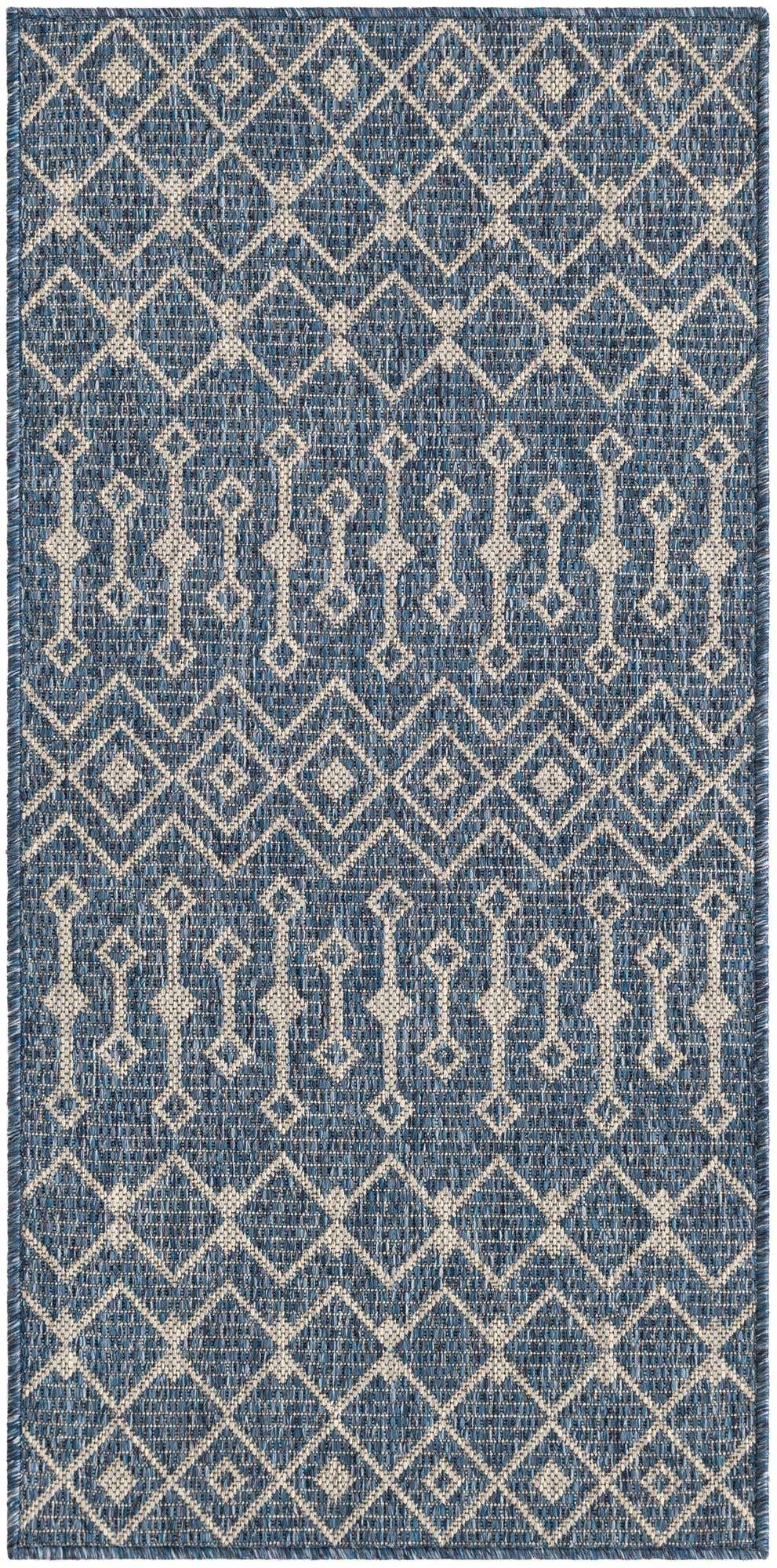 2' x 4' Easy-Clean Lattice Indoor / Outdoor Runner Rug
