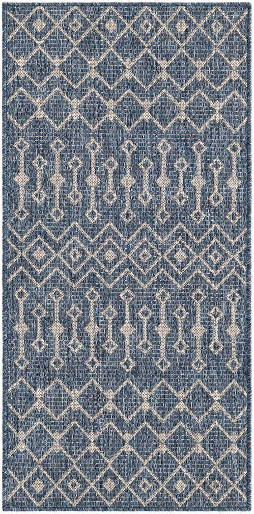 2' x 4' Easy-Clean Lattice Indoor / Outdoor Runner Rug