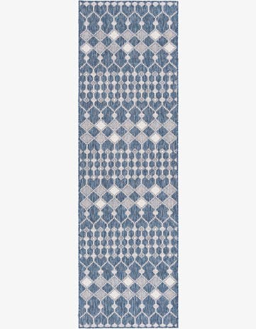 2' 7 x 10' Easy-Clean Lattice Indoor / Outdoor Runner Rug