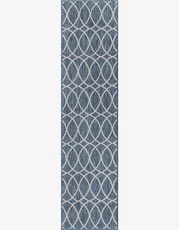 2' x 8' Easy-Clean Lattice Indoor / Outdoor Runner Rug