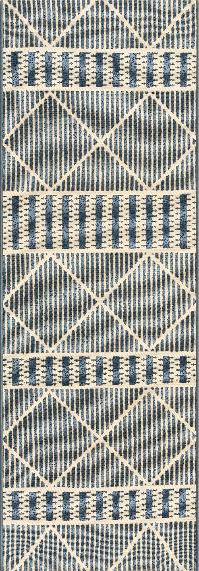 2' x 6' Washable Lattice Indoor / Outdoor Runner Rug