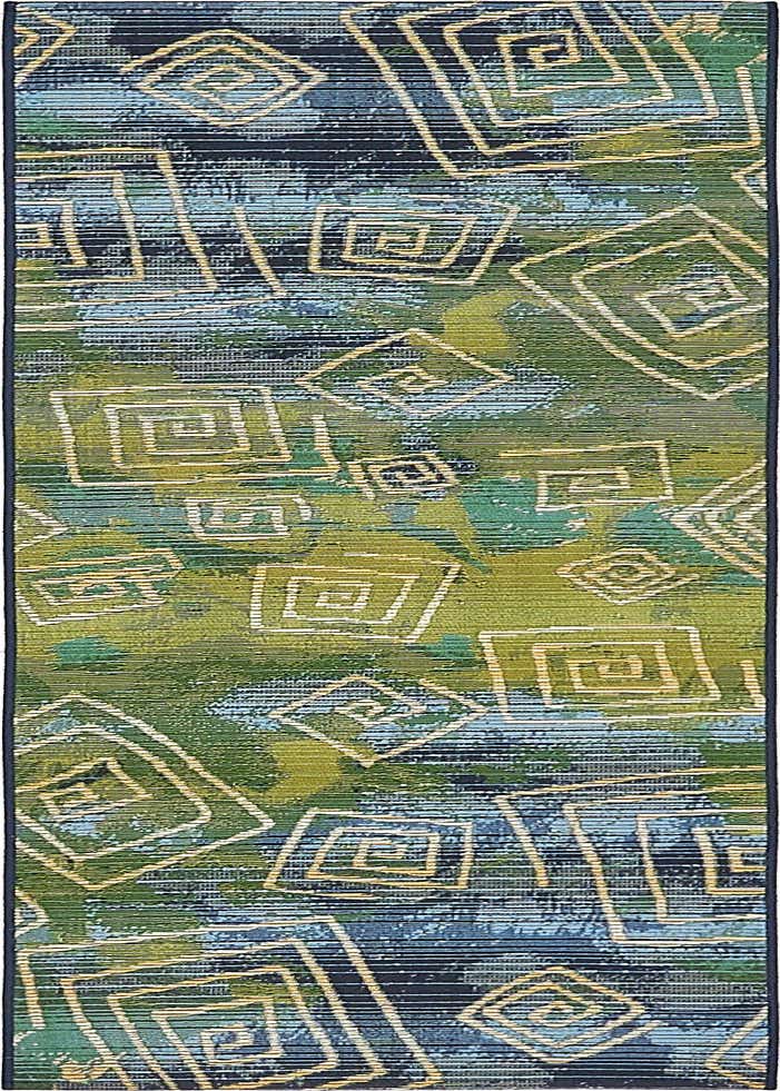 2' x 6' Easy-Clean Modern Indoor / Outdoor Runner Rug