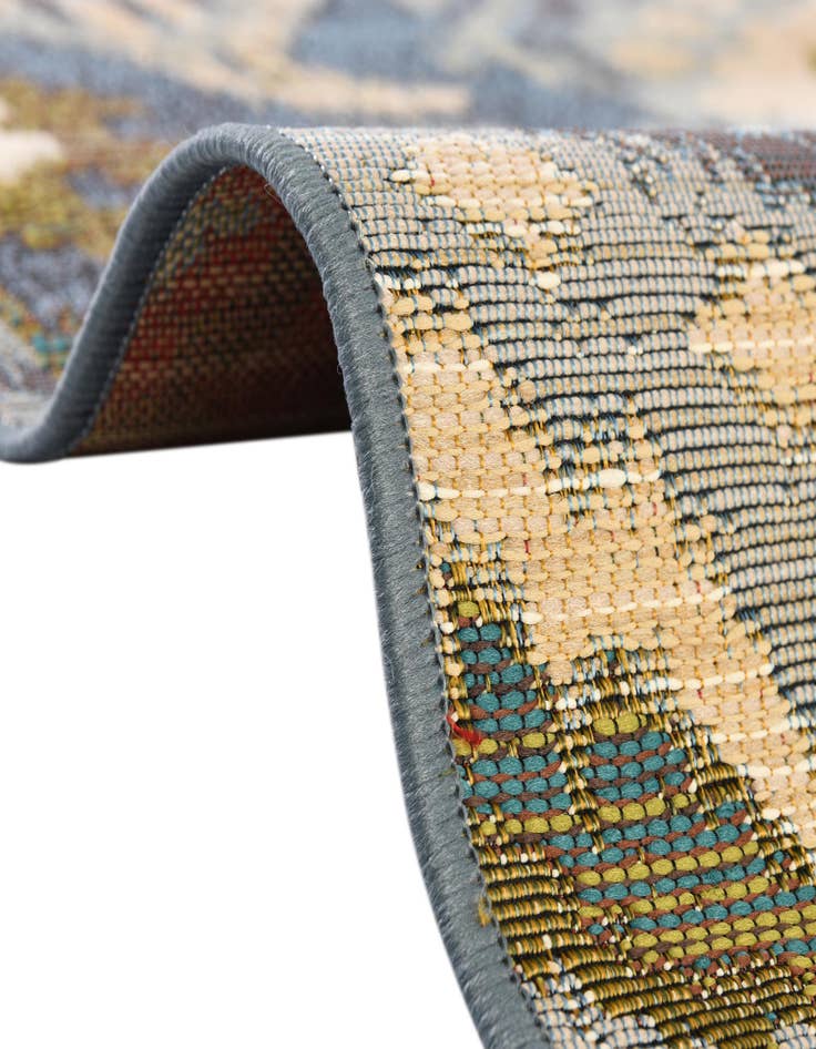 Detail image of 2' 7 x 10'  Washable Modern Indoor / Outdoor Runner Rug